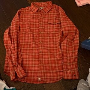 Southern Proper Red and Orange Checkered Shirt